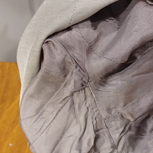 Barney's New York Micro Stripe Long Line Cotton Blazer- Sz. 0 - Picture 12 of 13